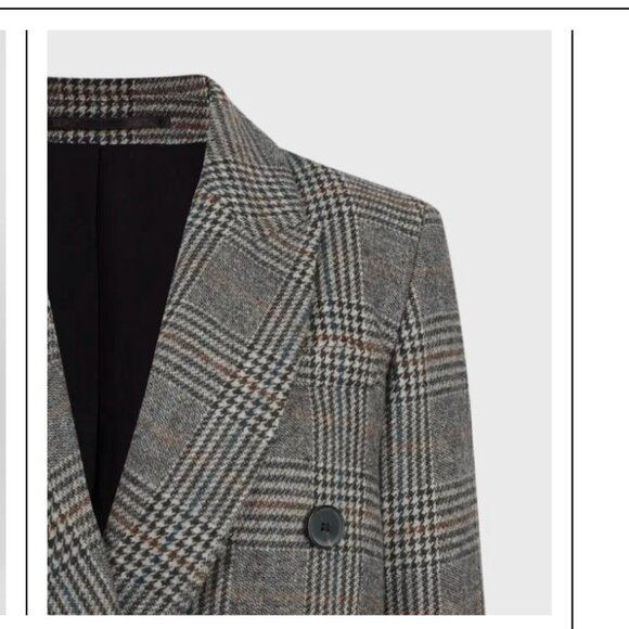 All Saints Astrid Check Blazer - Picture 5 of 9